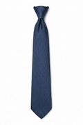 Corbata azul acero vista completa