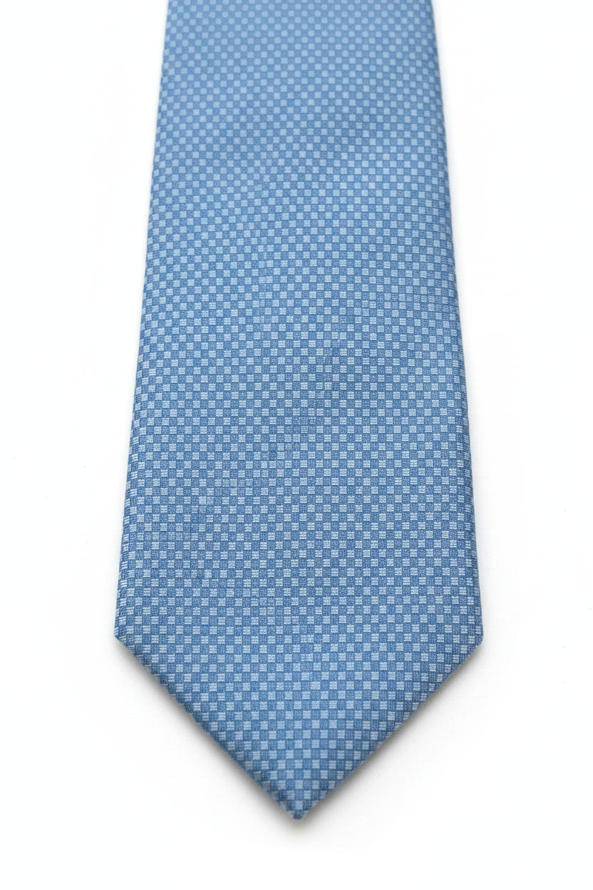 Corbata azul - detalle