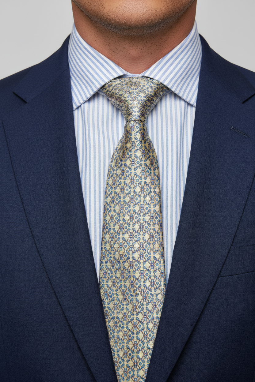 Corbata Golf - Nudo con Traje