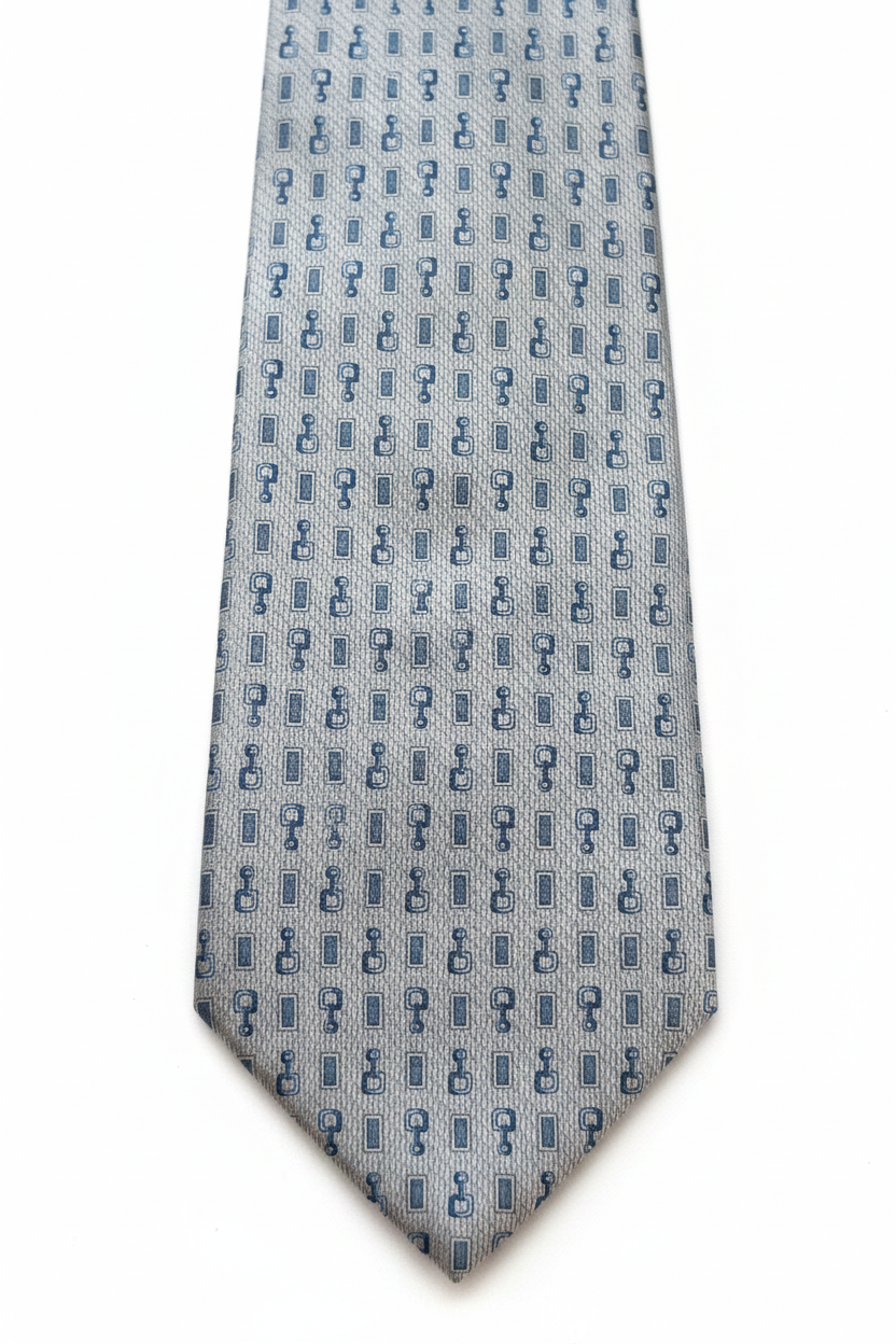Corbata gris - detalle