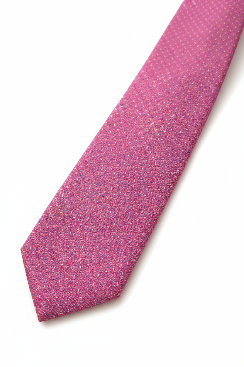 Corbata rosa - detalle