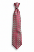 Corbata rosa pájaros con nudo