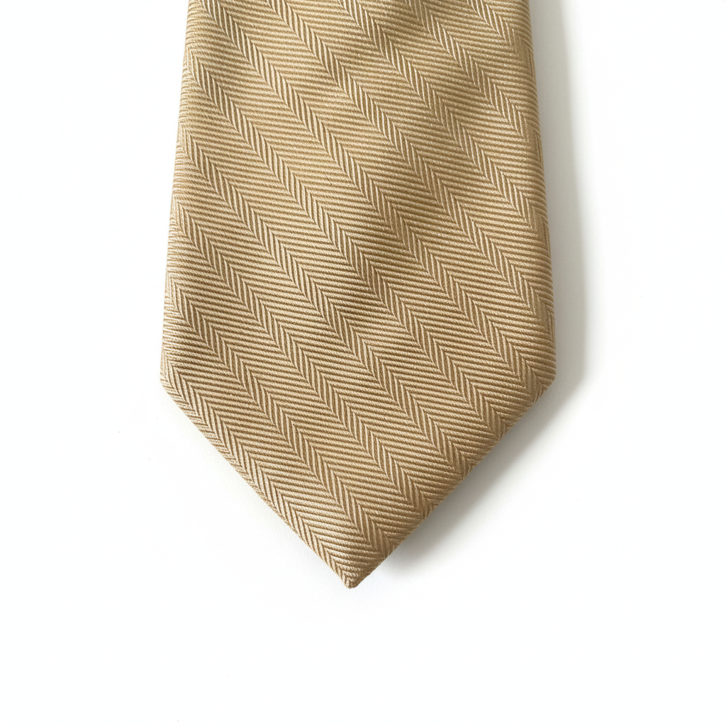 Detalle del pico de la corbata