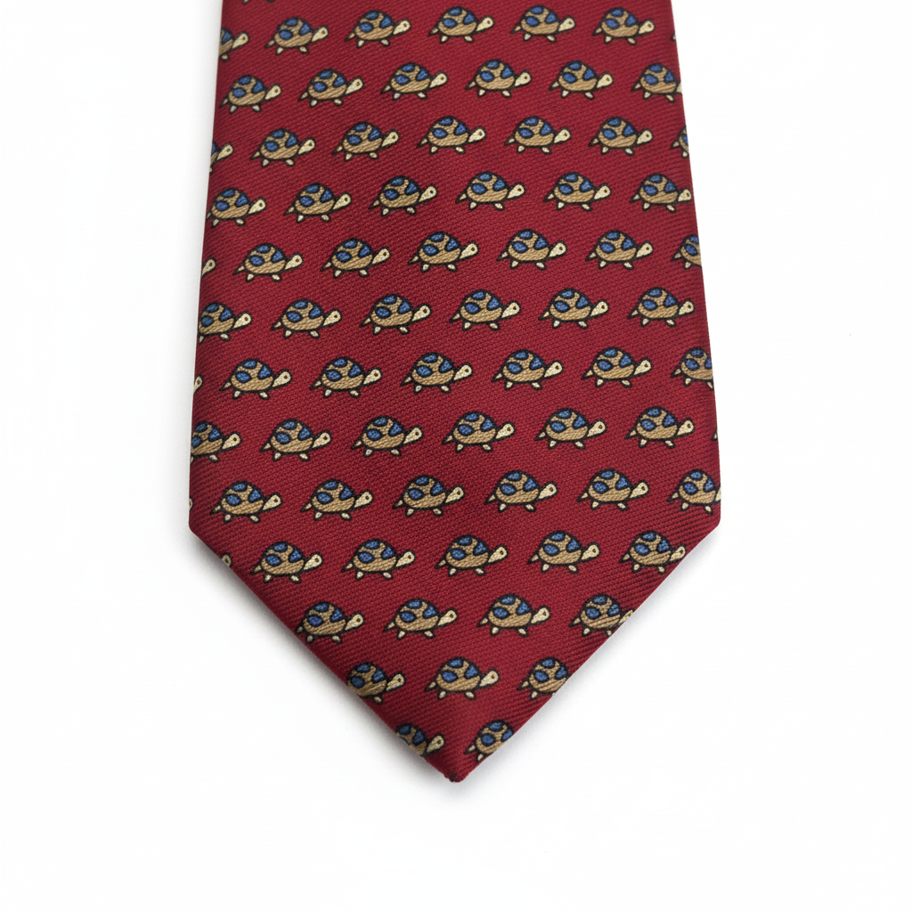 Detalle del pico de la corbata