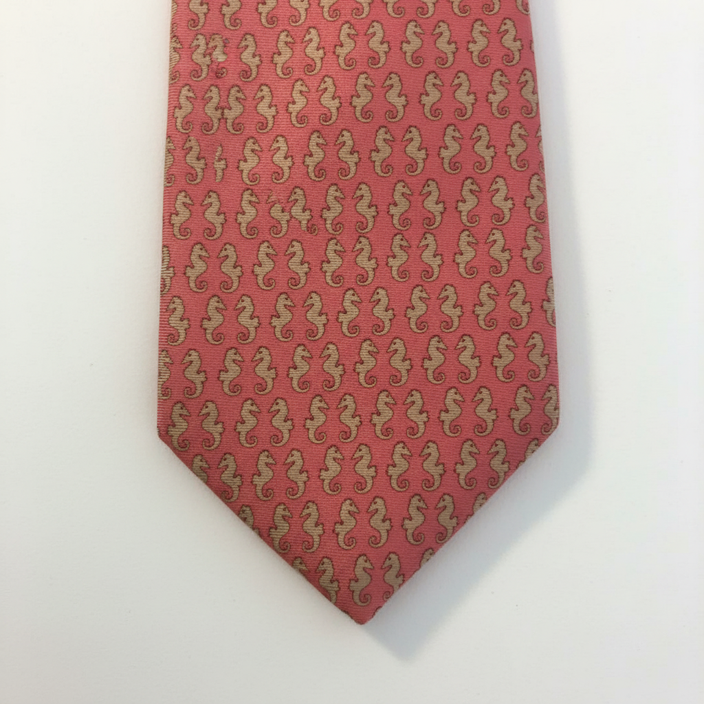 Detalle del pico de la corbata