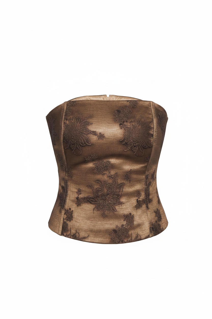 Top Bustier Brocado – Frontal
