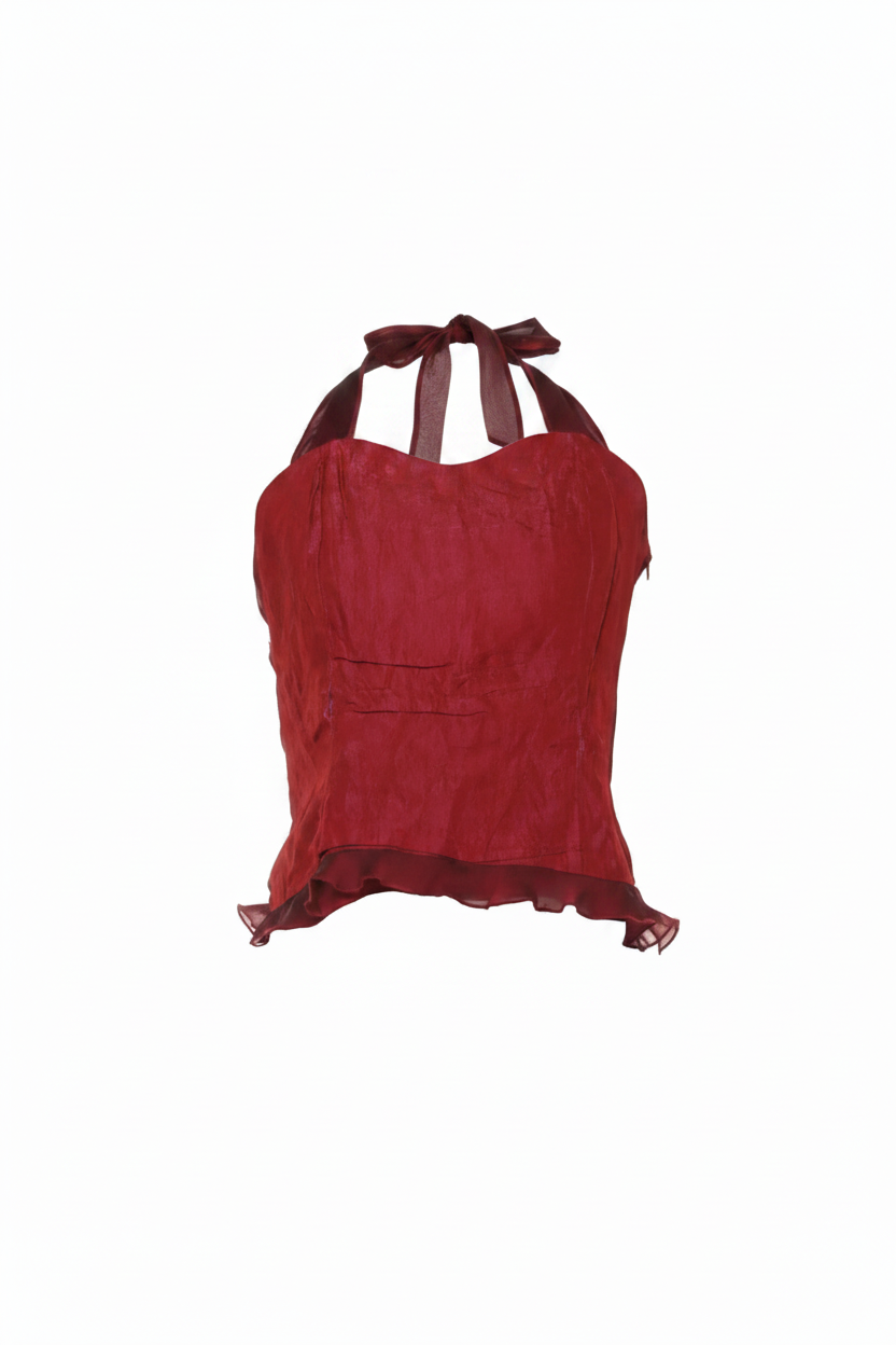 Top rojo frontal pro