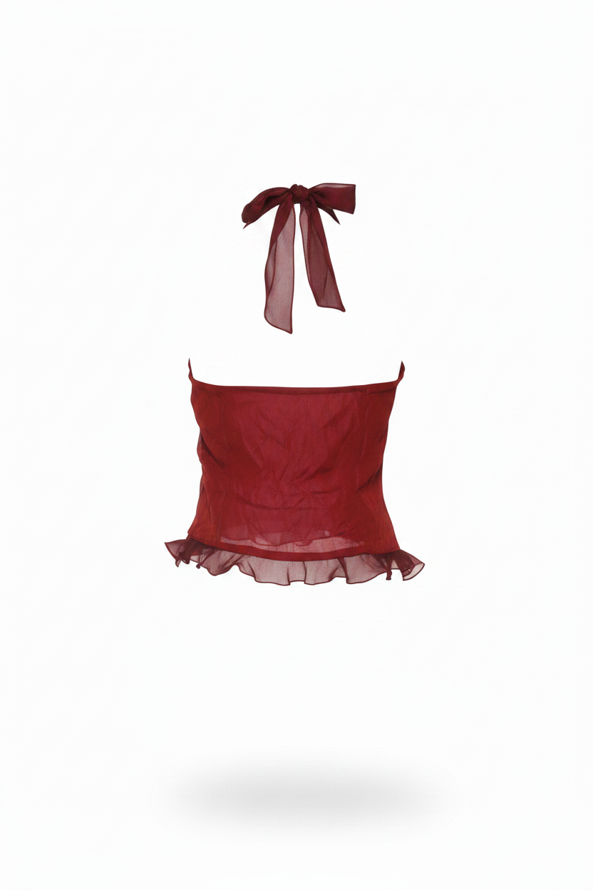 Top rojo trasera pro