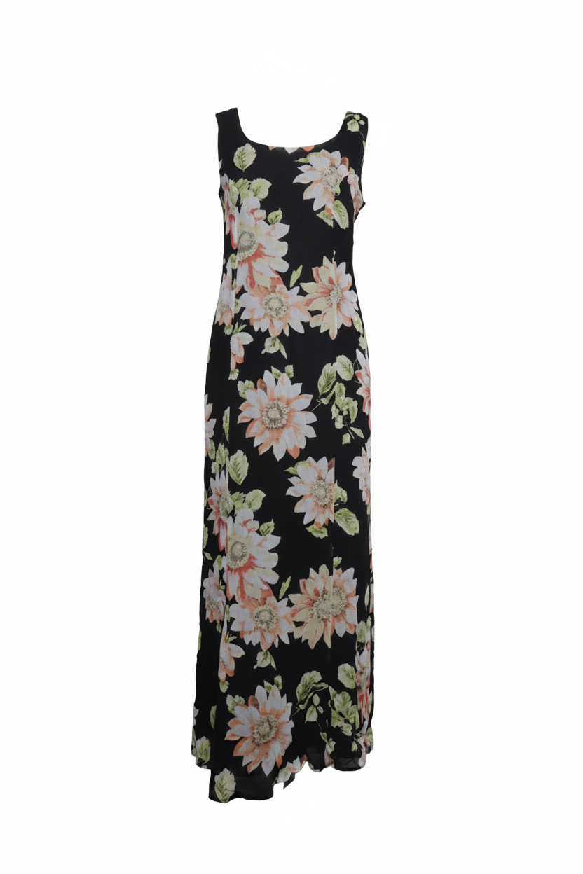 Vestido floral frontal sin maniquí