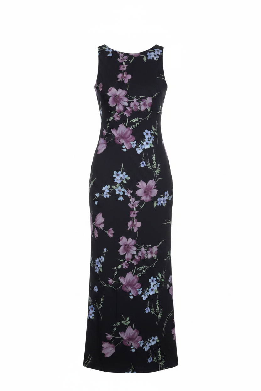 Vestido floral navy - frontal