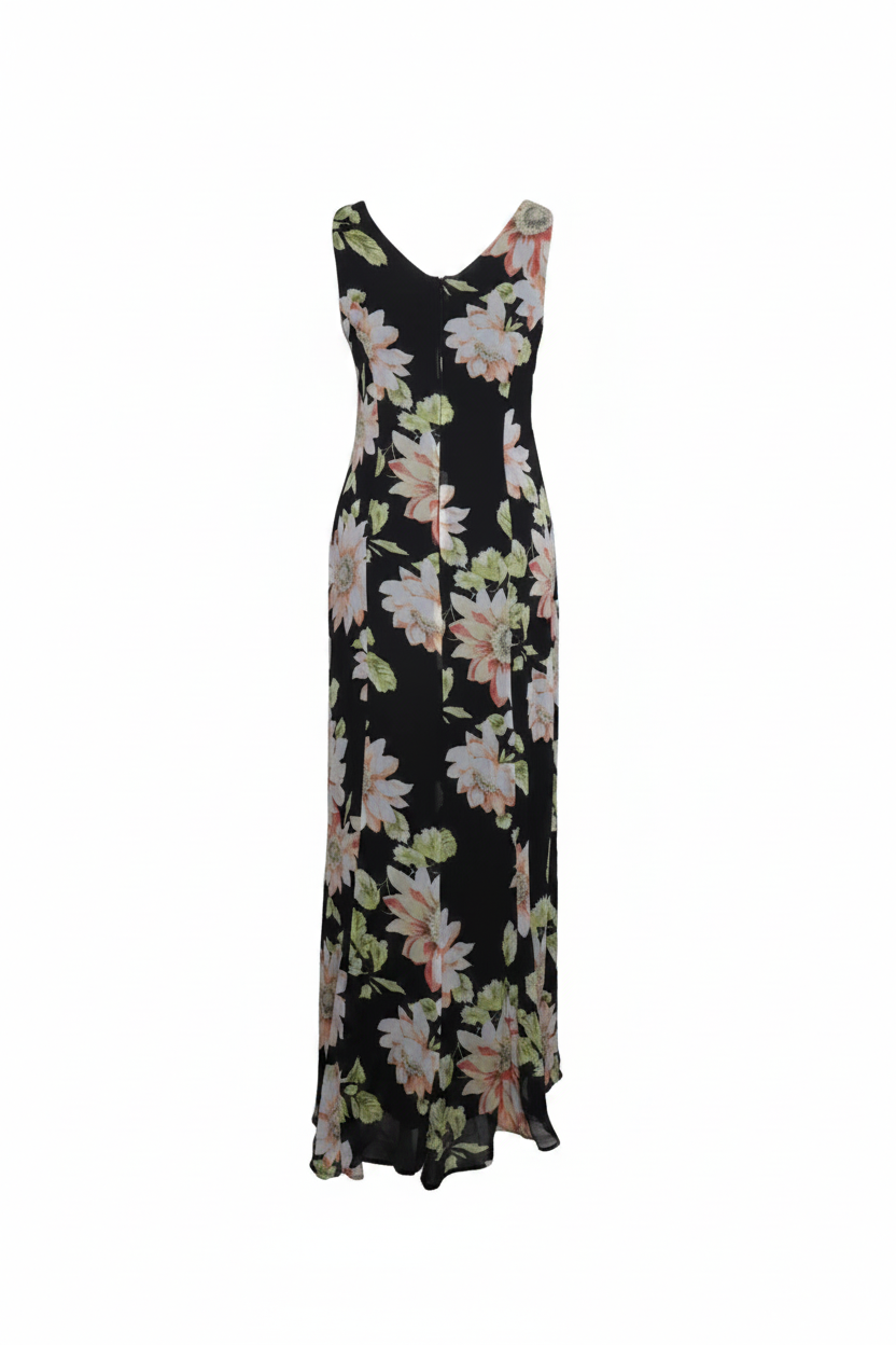 Vestido floral trasera sin maniquí