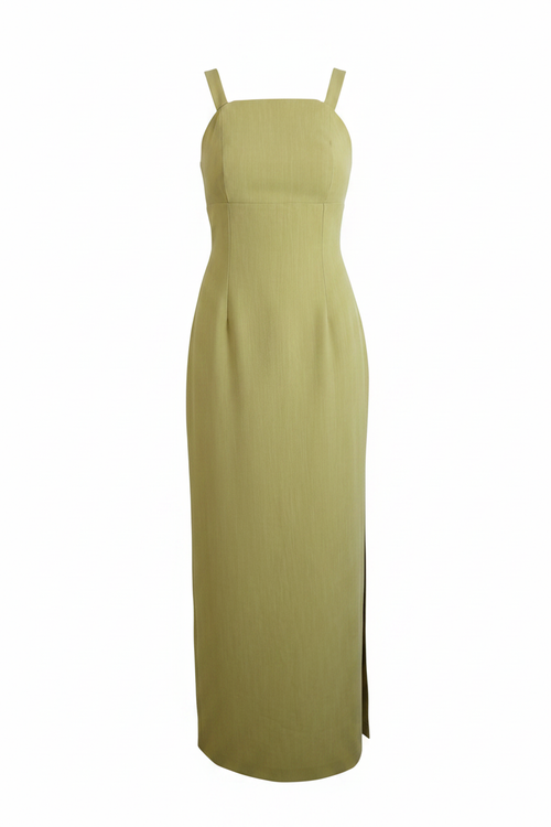 Vestido Verde Oliva - Frontal